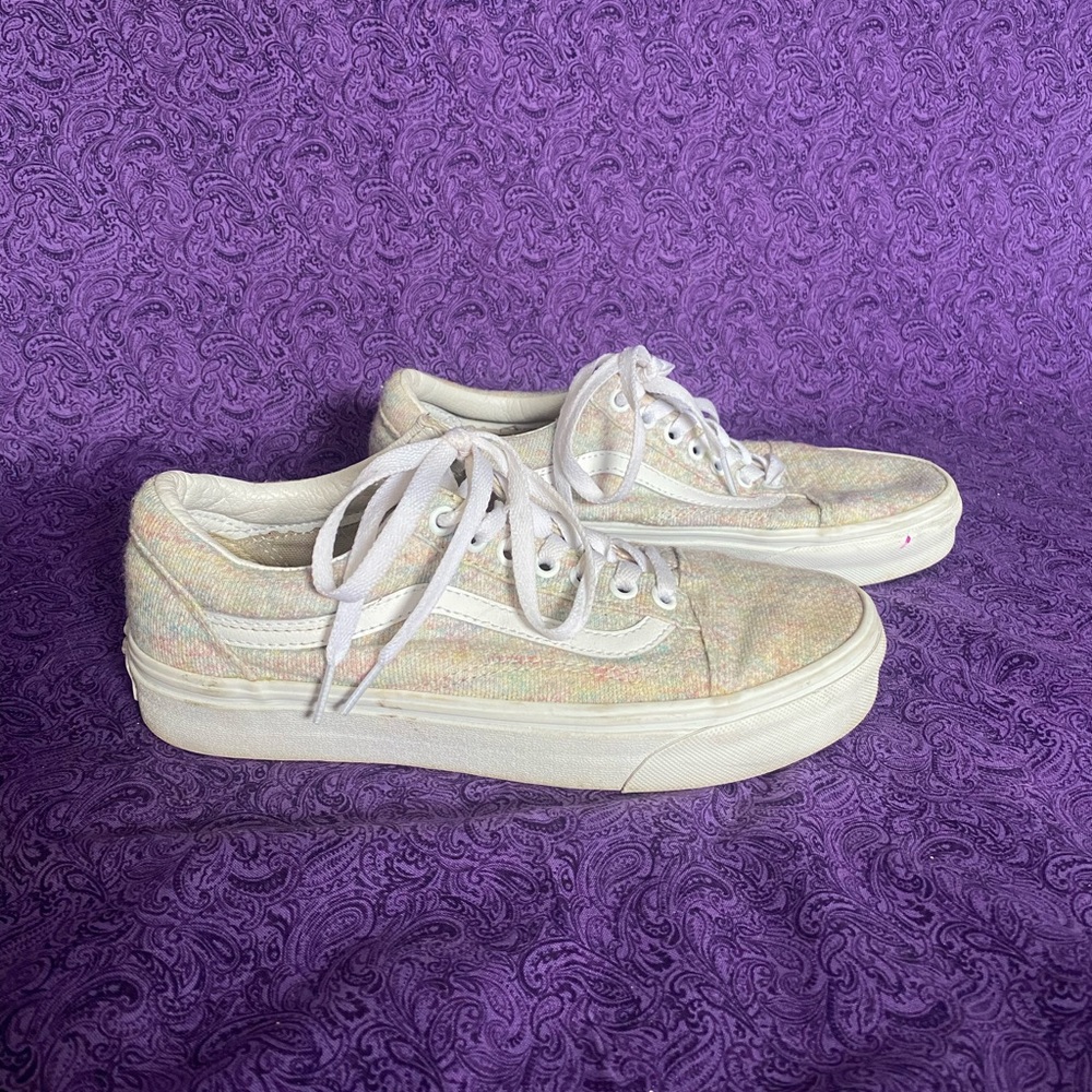 Light pastel multicolored vans! 💜🩷🩵